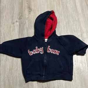 Navy and Red Kids Hoodie